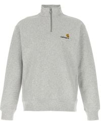 Carhartt - American Scrip Half-Zip Embroidered-Logo Sweatshirt - Lyst