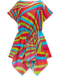 PUCCI - Iride-Print Cotton Minidress - Lyst