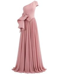 Gatti Nolli by Marwan - One-Shoulder Gown Dress - Lyst