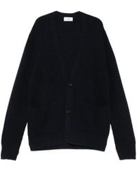 Lardini - Ribbed-Knit V-Neck Cardigan - Lyst