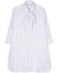 Mazzarelli - Starfish-print Linen Shirt - Lyst