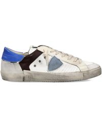 Philippe Model - Zapatillas bajas de piel con diseño patchwork - Lyst
