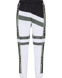 Fendi - Pantalones de chándal con franja del logo FF - Lyst