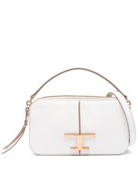 Tod's - Small Logo-plaque Leather Bag - Lyst