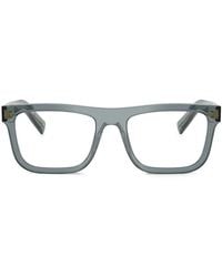 Prada - Brille Mit Eckigem Gestell - Lyst