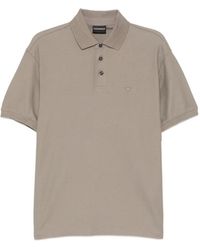 Emporio Armani - Logo-Embroidered Polo Shirt - Lyst