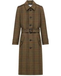 Saint Laurent - Mantel mit Prince-of-Wales-Karomuster - Lyst