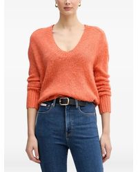 Benetton - V-Neck Long-Sleeved Knitwear - Lyst