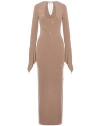 MANURI - Maxi Crystal-Embellished Cut-Out Dress - Lyst