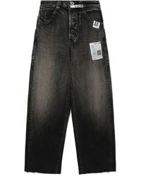 Maison Mihara Yasuhiro - Raw-Cut Wide-Leg Jeans - Lyst