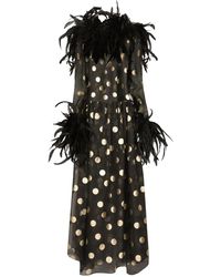 Dolce & Gabbana - ドット&フェザーディテール オーガンザ ドレス - Lyst