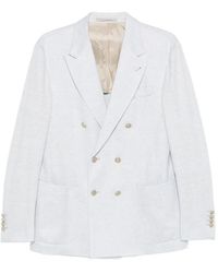 Eleventy - Double-Breasted Buttoned Blazer - Lyst