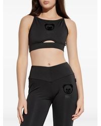 Moschino - Teddy Bear-Motif Sports Bra - Lyst
