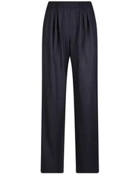 Pinko - Logo-Patch Pleated Trousers - Lyst
