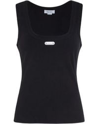 McQueen - Stretch-Cotton Tank Top - Lyst