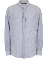DSquared² - Tie Dropped Shoulder Shirt - Lyst