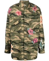 Faith Connexion - Floral Camouflage-Print Shirt - Lyst