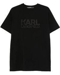 KARL LAGERFELD - Cotton T-Shirt - Lyst