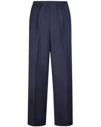 Cellar Door - Elasticated-Waistband Pleated Trousers - Lyst