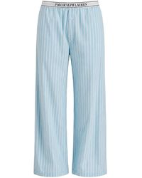Polo Ralph Lauren - Pyjama Rayé À Logo À La Taille - Lyst