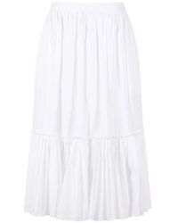 Jil Sander - Ruffled Skirt - Lyst
