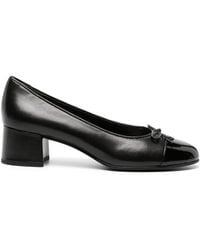 Tory Burch - 45Mm Cap-Toe Leather Pumps - Lyst