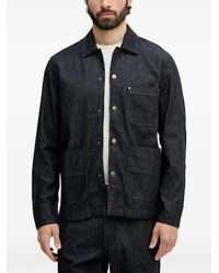 Benetton - Patch-Pocket Denim Shirt - Lyst