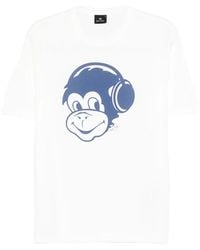 Paul Smith - Monkey Headphone Cotton T-Shirt - Lyst