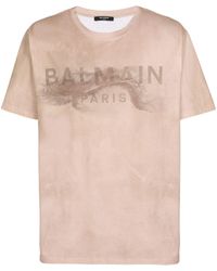 Balmain - Desert Printed T-shirt-bulky Fit - Lyst