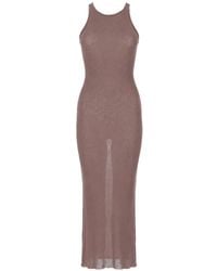 Rick Owens - Ribbed-Knit Racer-Back Maxi Dress - Lyst