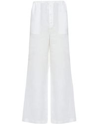 Prada - Broek Met Wijde Pijpen - Lyst