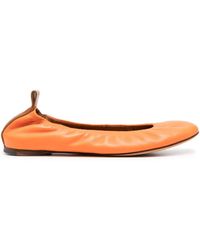 Lanvin - Leather Ballerina Shoes - Lyst