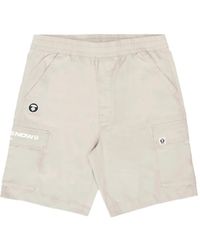 Aape By A Bathing Ape - Moonface-Patch Cargo Shorts - Lyst