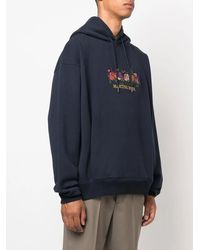Martine Rose - Logo-Embroidered Drawstring Hoodie - Lyst