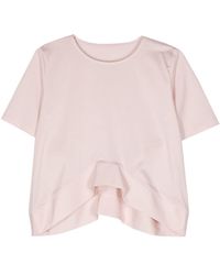Issey Miyake - Asymmetric Cotton Jersey T-shirt - Lyst