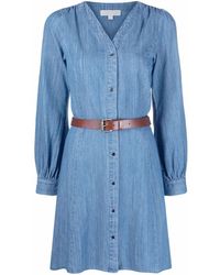 Guess Raya Belted Denim Shirtdress in 
