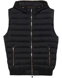 Moorer - Padded Quilted Zipped Vest - Lyst