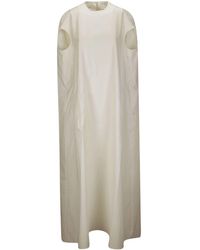 Sportmax - Robe longue en coton à design sans manches - Lyst
