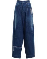 Y's Yohji Yamamoto - Patchwork Jeans - Lyst