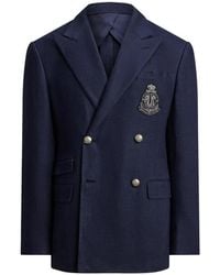 Ralph Lauren - Jack Met Dubbele Rij Knopen En Borduurwerk - Lyst