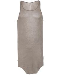 Rick Owens - Ribbed-Knit Curved-Hem Vest - Lyst