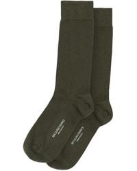 SCAROSSO - Ribbed-Trim Socks - Lyst