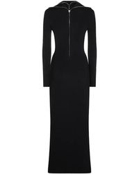 Balenciaga - Ribbed-Knit Zip-Detail Dress - Lyst