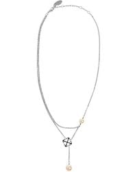 Off-White c/o Virgil Abloh - Double-Layered Faux-Pearl Necklace - Lyst