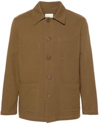 Sandro - Button-down Cotton Shirt Jacket - Lyst