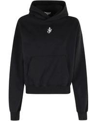 JW Anderson - Katoenen Hoodie Met Geborduurd Logo - Lyst