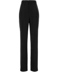 Saint Laurent - Wollen Plooibroek - Lyst