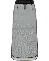 Des Phemmes - Organza Silk Midi Skirt - Lyst