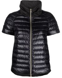 Herno - Short-sleeve Quilted Jacket - Lyst