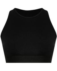 Palm Angels - Cropped Top Met Racerrug En Logoband - Lyst